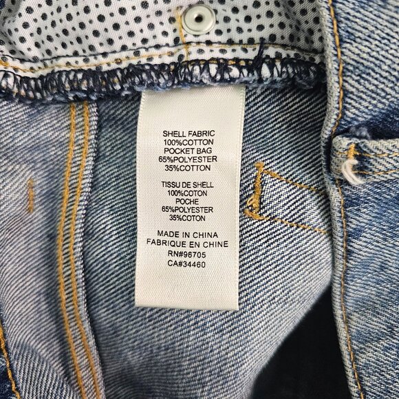 La Vie Rebecca Taylor Jeans Sz 29 Boho Patchwork Denim Straight Leg Button Fly - Picture 12 of 15